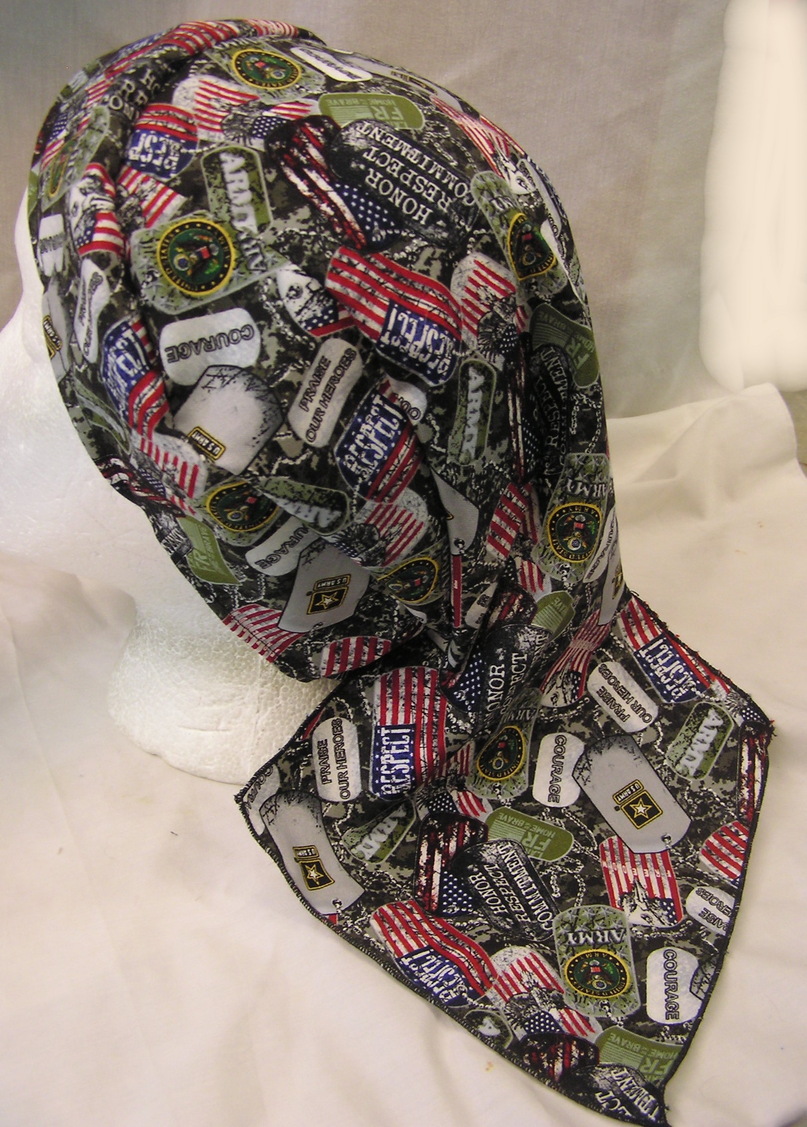 Army Dog Tags Du-rag