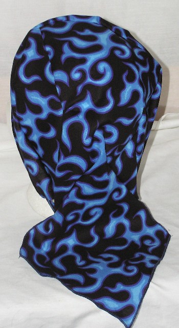 Wild Blue Flames Du-rag