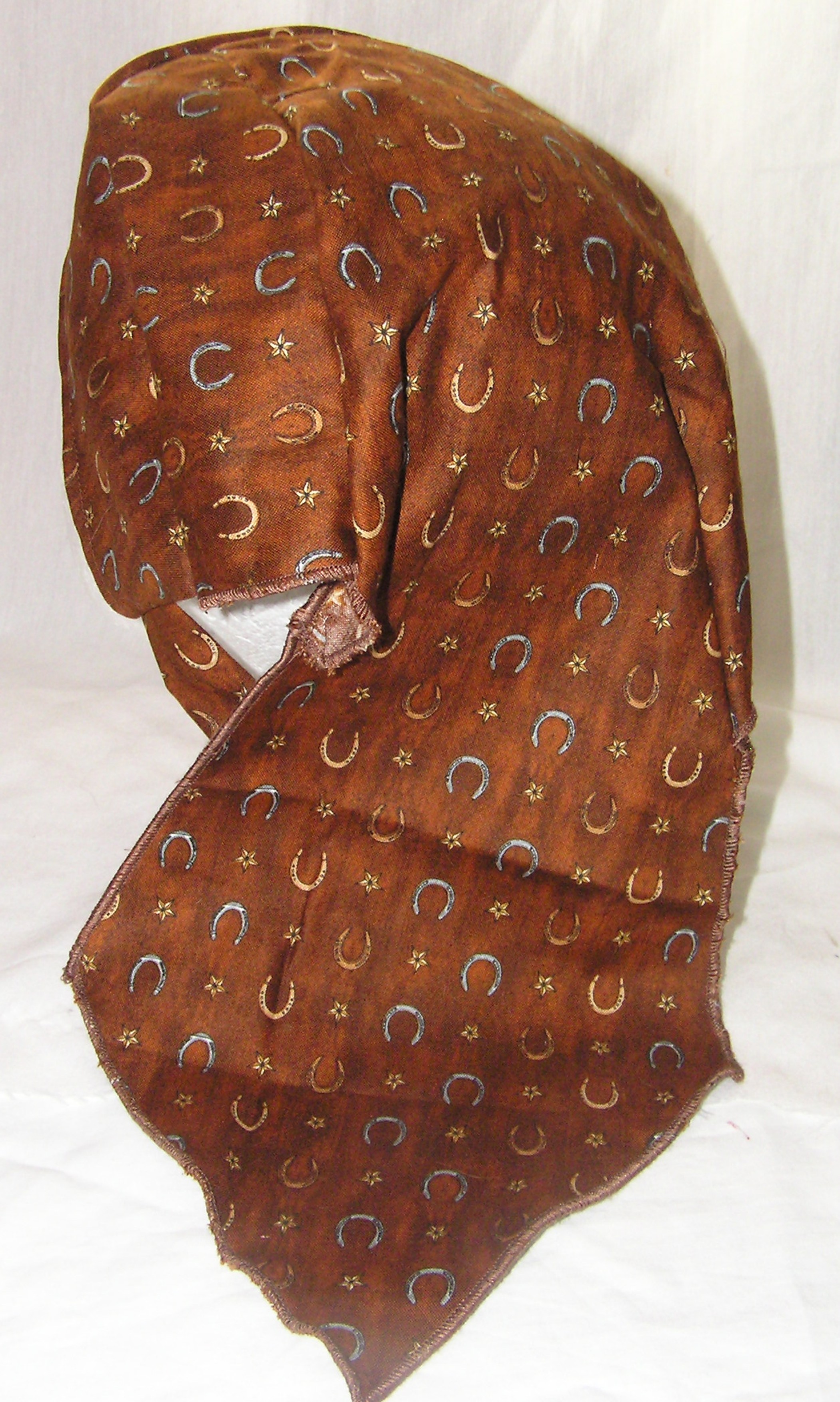 Brown Horseshoes Du-rag